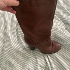 Nine west Brown Leather Knee-High Boots9.5